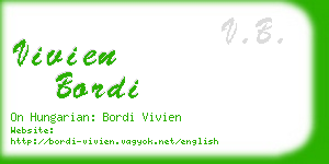 vivien bordi business card